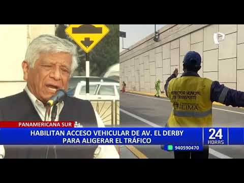 Surco: inauguran acceso vehicular a la Panamericana Sur desde Av. El Derby