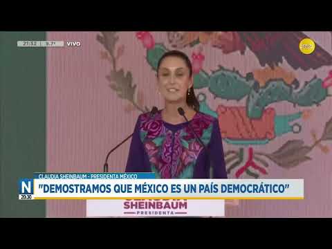 Claudia Sheinbaum, nueva presidenta de México, la primera mandataria mujer del país ?N20:30?03-06-24