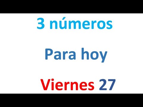 3 números para el Viernes 27 de septiembre, El campeón de los números