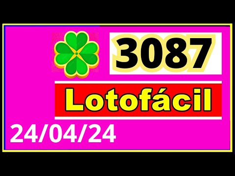 LotoFacil 3087 - Resultado da Lotofacil Concurso 3087