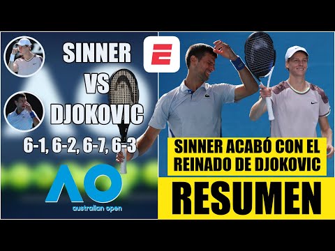 Novak Djokovic vs Jannik Sinner | RESUMEN HIGHLIGHTS Semifinales | Australian Open 2024