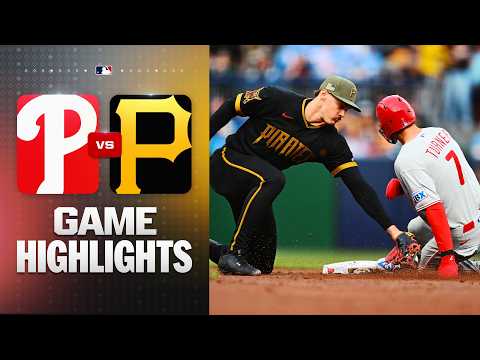 필라델피아 필리스 vs 피츠버그 파이리츠 경기 하이라이트 (5/15/26) | MLB 하이라이트