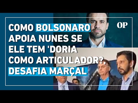 Pablo Marçal questiona o apoio de Bolsonaro a Nunes; Como se ele tem Dória como articulador?