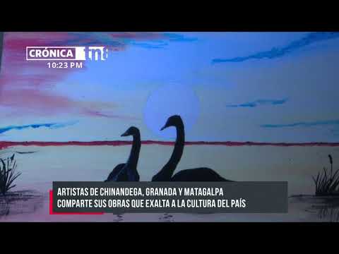 Inauguran una exhibición de pinturas que exalta la cultura de Nicaragua