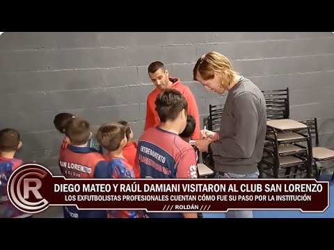 Mateo y Damiani visitaron San Lorenzo de Roldán