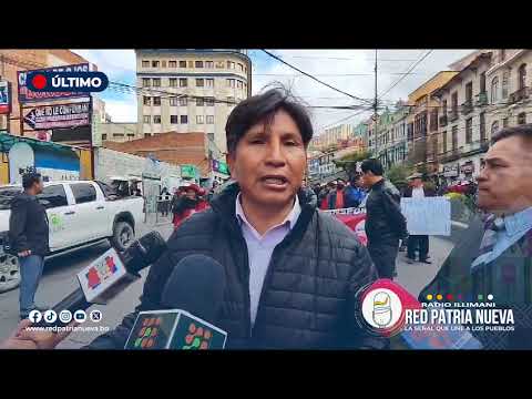 Transportistas marchan en La Paz contra el alcalde Iván Arias y la Guardia Municipal