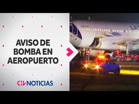 AVISO DE BOMBA obligó a desplegar un gran operativo en Aeropuerto de Santiago - CHV Noticias