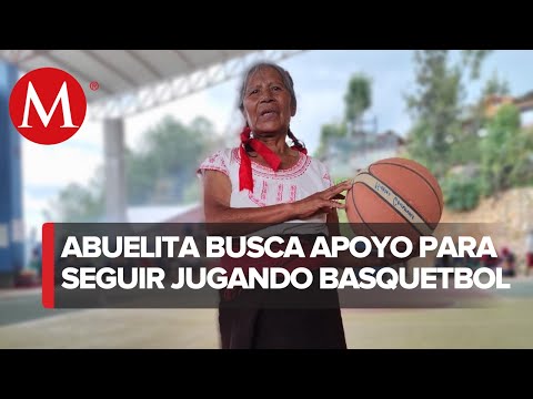 Andrea García de 72 años de Oaxaca sigue siendo una celebridad por jugar basquetbol