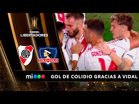 Colidio puso el 1-0 cuando Vidal habilitó a todo el mundo - River vs. Colo-Colo - Libertadores 2024