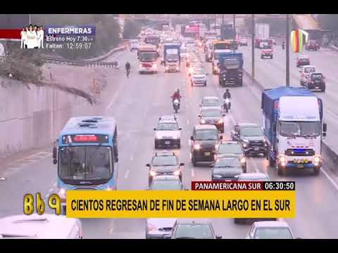 Panamericana Sur: Pico y Placa y uso de carril izquierdo para camiones se suspenden hoy (1/2)