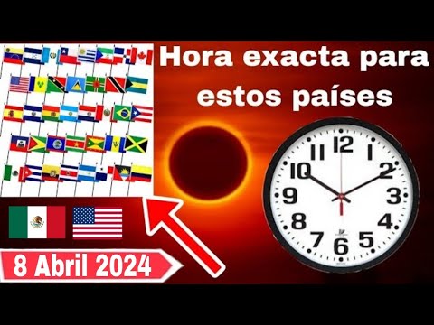 A que hora se verá el Eclipse Solar 2024 en México, Ecuador, Nicaragua, Estados Unidos, España