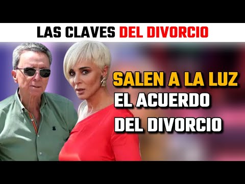 SALEN A LA LUZ las CLAVES del CONVENIO de DIVORCIO de Jose Ortega Cano y Ana María Aldón