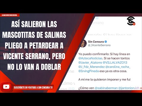 #LoMejorDeSinCensura ASÍ SALIERON LAS MASCOTITAS DE SALINAS PLIEGO A PETARDEAR A VICENTE...
