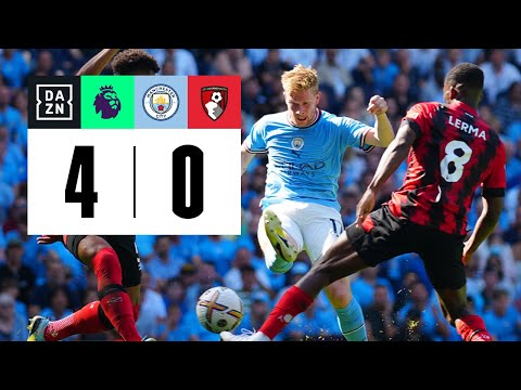 Manchester City vs Bournemouth (4-0) | Resumen y goles | Highlights Premier League