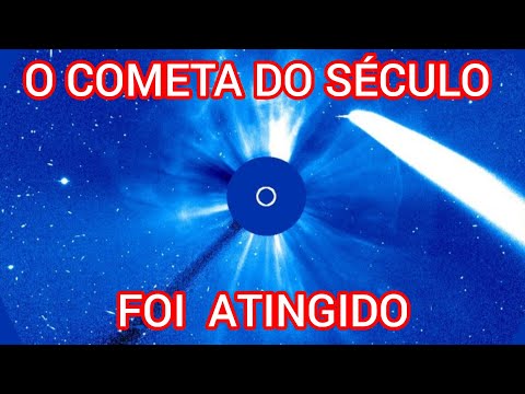 VÍDEO MOSTRA COMETA DO SÉCULO ATINGIDO POR EXPLOSÃO SOLAR