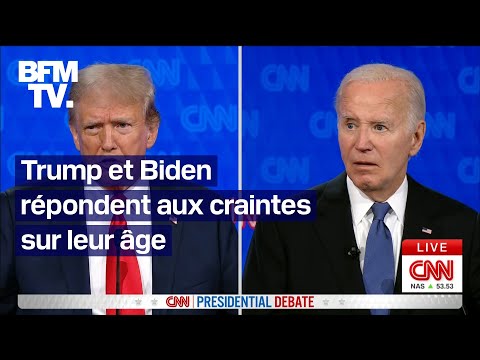 Donald Trump et Joe Biden répondent aux craintes sur leur âge lors d'un premier débat