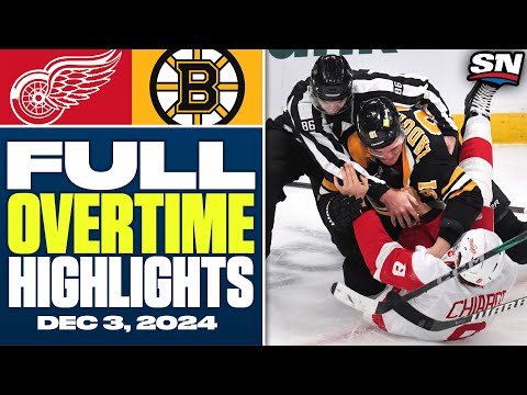 Detroit Red Wings at Boston Bruins | FULL Overtime Highlights - December 3, 2024