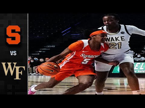 Acc Football Basketball 🏀 Syracuse vs. Wake Forest Women's Basketball Highlights (2021-22)
