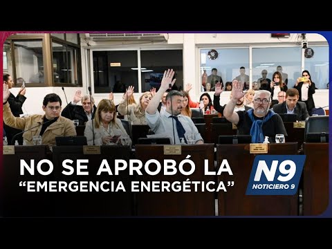 NO SE APROBÓ LA “EMERGENCIA ENERGÉTICA” - NOTICIERO 9