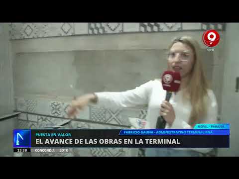 Avanzan las obras en la Terminal de Paraná