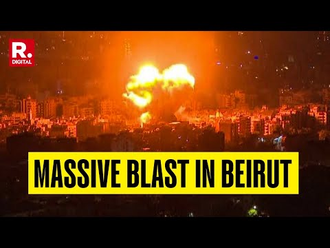 Massive Blast Near Beirut Airport Sparks Panic, Smoke Engulfs City | Israel-Hezbollah Conflict