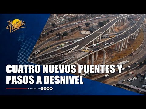 Cuatro nuevos puentes y pasos a desnivel, solucio?n para el tra?nsito de Santo Domingo Norte