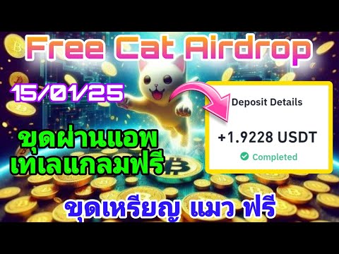 🎉ขุดแอร์ดรอปCATฟรีขุดผ่านแอ