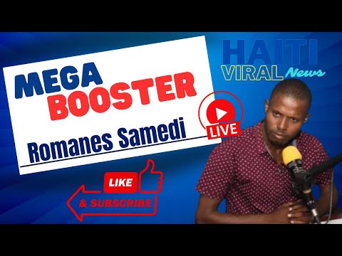 Live: Mega Booster en Direct 12 Janvier 2024 sou Radio Mega avec Romanes Samedi & Prof. Leonidas
