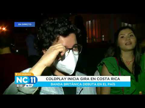 Coldplay inicia gira en Costa Rica