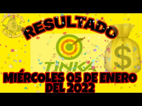 RESULTADOS TINKA DEL DÍA MIÉRCOLES 05 DE ENERO DEL 2022 S/4,744,415 /LOTERÍA DE PERÚ