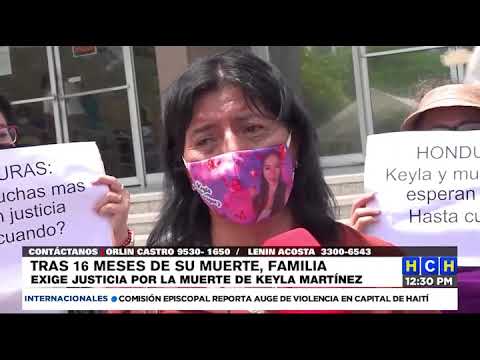 ¡Plantón! Tras 16 meses de su muerte familia de Keyla Martínez exige justicia frente a la CSJ