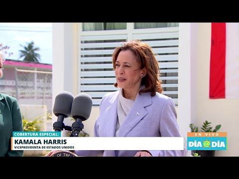 Vicepresidenta Kamala Haris ofrece mensaje desde Canóvanas