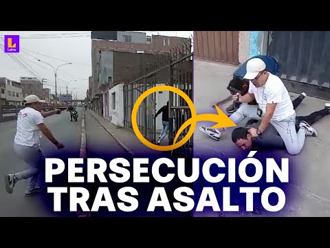 San Martín de Porres: Policía captura a delincuente que acababa de asaltar en cúster