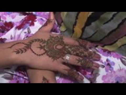 Evergreen henna dye leaves mark on Moroccan women