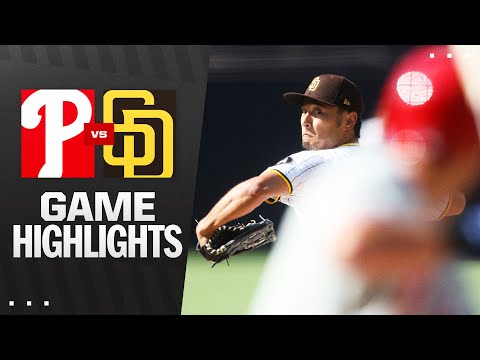 Phillies vs. Padres Game Highlights (7/12/25) | MLB Highlights