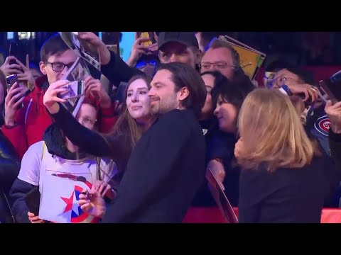 Sebastian Stan and Renate Reinsve walk the Berlinale red carpet for 'A Different Man' premiere, in a