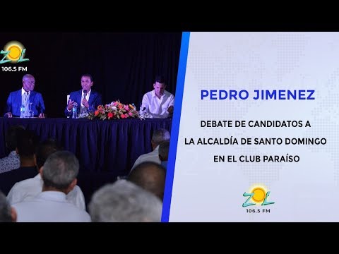 Pedro Jimenez comenta debate de candidatos a la alcaldía de Santo Domingo en el Club Paraíso