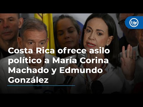 Costa Rica ofrece asilo político a María Corina Machado y Edmundo González