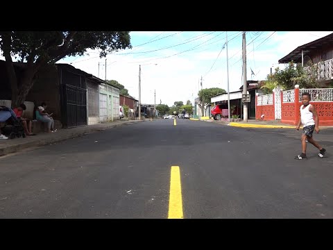 Alcaldía de Managua inaugura 500 metros lineales de calle en barrio Santa Rosa