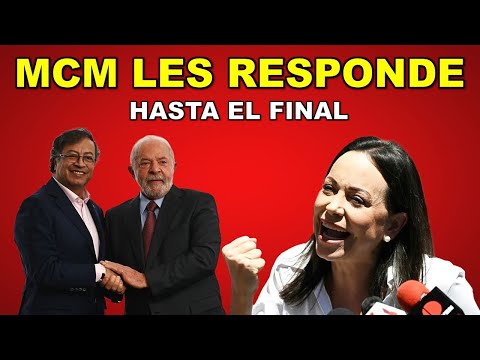 MARIA CORINA MACHADO LE RESPONDE ENERGICAMENTE A LULA Y A PETRO SOBRE LA LIBERTAD DE VENEZUELA