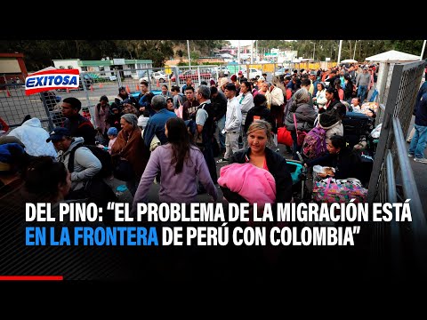 Del Pino: El problema de la migración en nuestra zona sur está en la frontera de Perú con Colombia