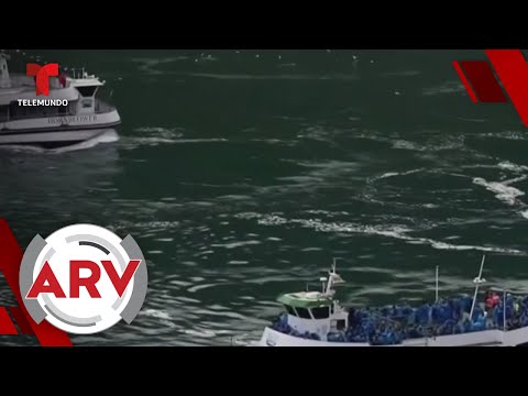 Barcos del Niágara muestran diferencia entre EE.UU. y Canadá | Al Rojo Vivo | Telemundo