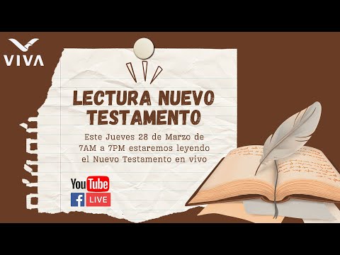 Lectura Bíblica Nuevo Testamento | IglesiaViva | Palabra de Dios Para Todos PDT | Propósito de leer
