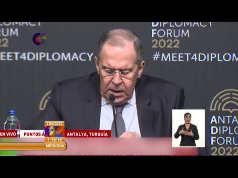 Conferencia de prensa este jueves de canciller ruso Serguei Lavrov