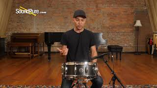 Gretsch 5.5x14 Brooklyn Series Snare Drum Satin Black Metallic Quick 'n' Dirty