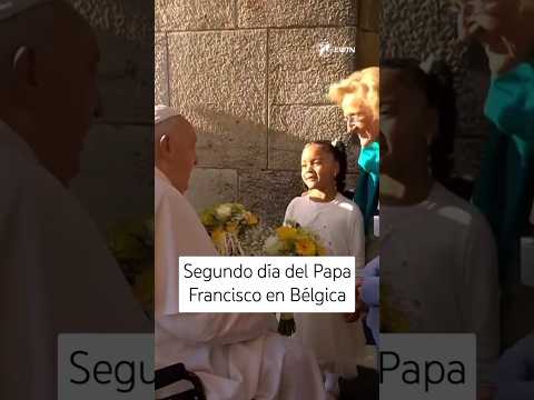 El Papa  Francisco en el encuentro con los Obispos y univesitarios en Bélgica