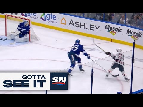 Gotta See It: Blackhawks Connor Bedard Scores From Tight Angle