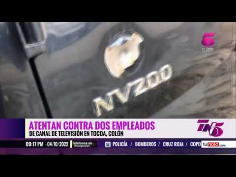 Atentan contra dos empleados de canal de Televisión en Tocoa, Colón