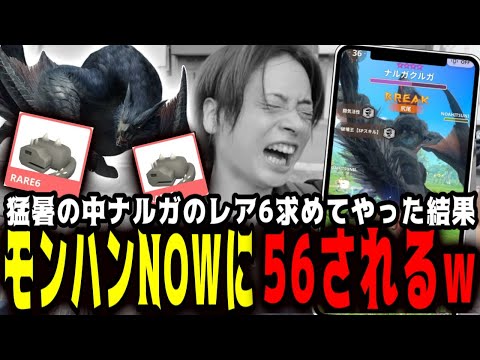 【モンハンNOW】猛暑の中ナルガのレア６探しが地獄の展開…この季節のNOW危険やわ…ｗ