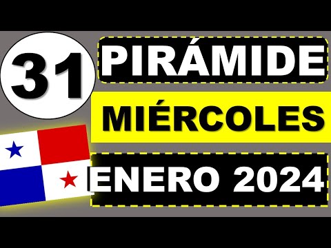 Pirámide de la Lotería de Panamá Hoy para Miércoles 31 Enero 2024 Decenas Suerte Sorteo Miercolito